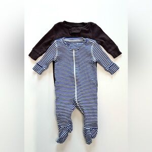 Primary Baby Organic Cotton Sleepers 2 pack - Size Newborn